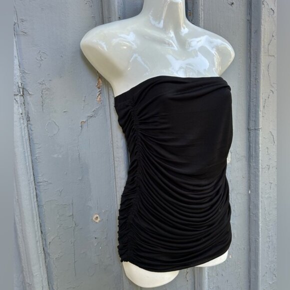 Halston Heritage strapless ruched top, BNWT, Small - Picture 5 of 7